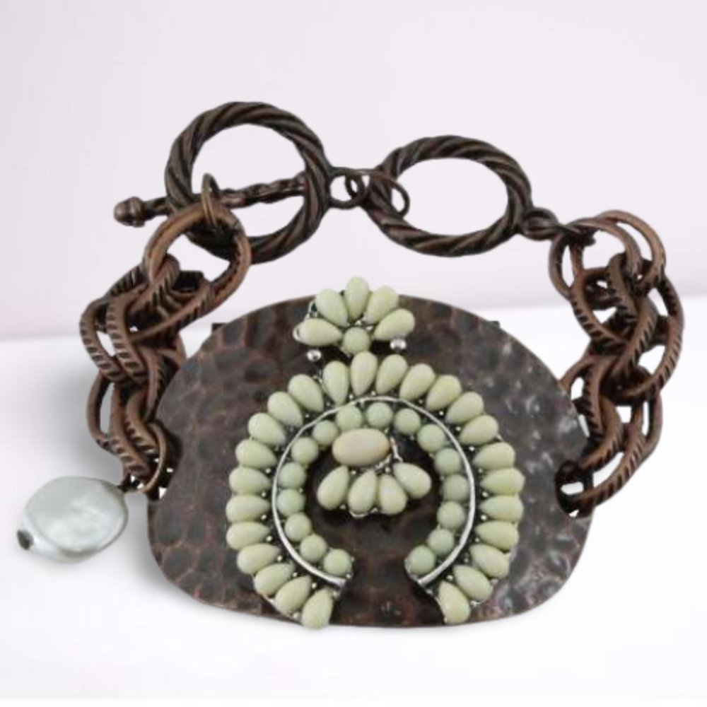SQUASH BLOSSOM BRACELET, NWT